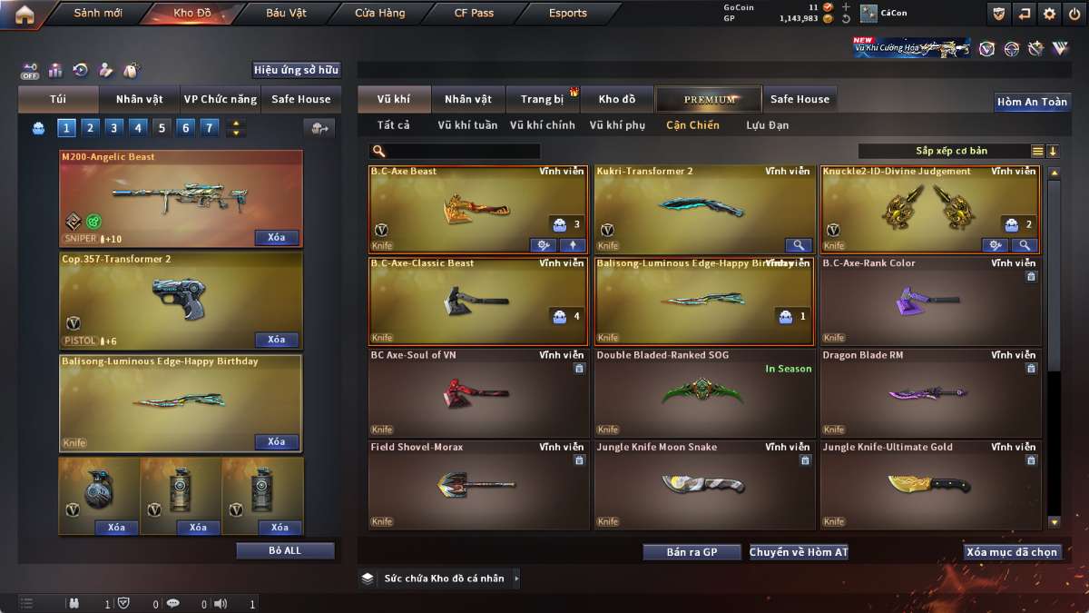 shop acc cf uy tin gia re